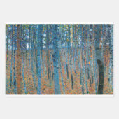 Gustav Klimt Fir Forest Tannenwald Red Trees Inpakpapier Vel (Voorkant 3)