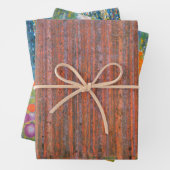 Gustav Klimt Fir Forest Tannenwald Red Trees Inpakpapier Vel (In situ)