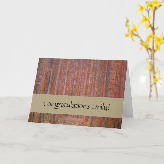 Gustav Klimt Fir Forest Tannenwald Red Trees Kaart (Gele Bloem)