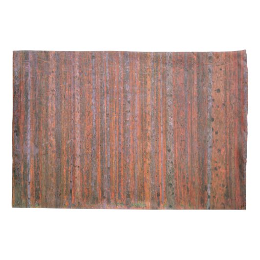 Gustav Klimt Fir Forest Tannenwald Red Trees Kussensloop (Achterkant)