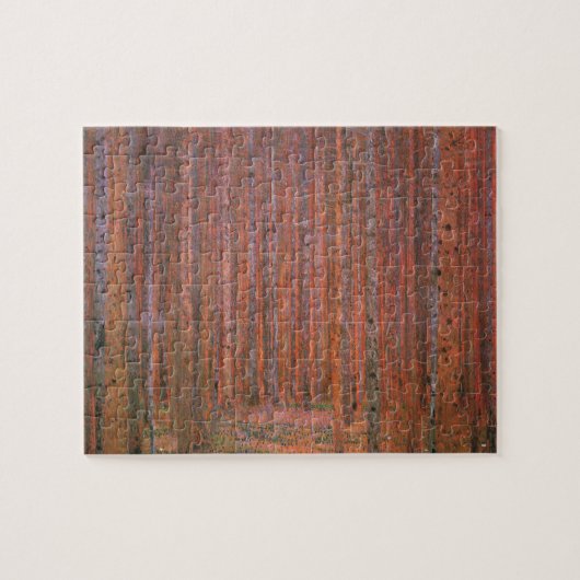 Gustav Klimt Fir Forest Tannenwald Red Trees Legpuzzel (Horizontaal)