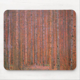 Gustav Klimt Fir Forest Tannenwald Red Trees Muismat