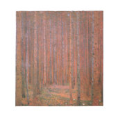 Gustav Klimt Fir Forest Tannenwald Red Trees Notitieblok (Voorkant)