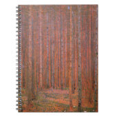 Gustav Klimt Fir Forest Tannenwald Red Trees Notitieboek (Voorkant)