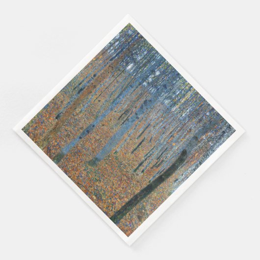 Gustav Klimt Fir Forest Tannenwald Red Trees Servet (Hoek)