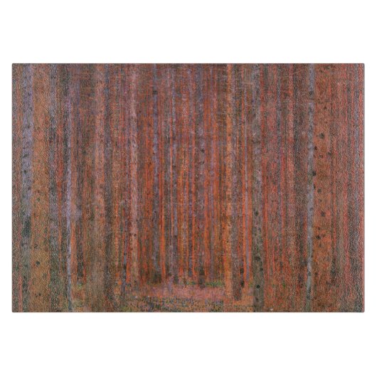 Gustav Klimt Fir Forest Tannenwald Red Trees Snijplank (Voorkant)