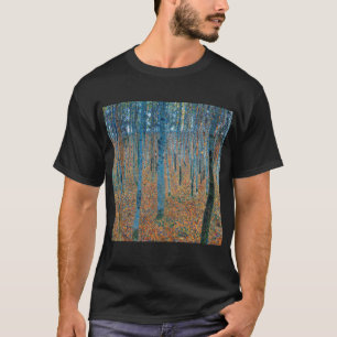 Gustav Klimt Fir Forest Tannenwald Red Trees T-shirt