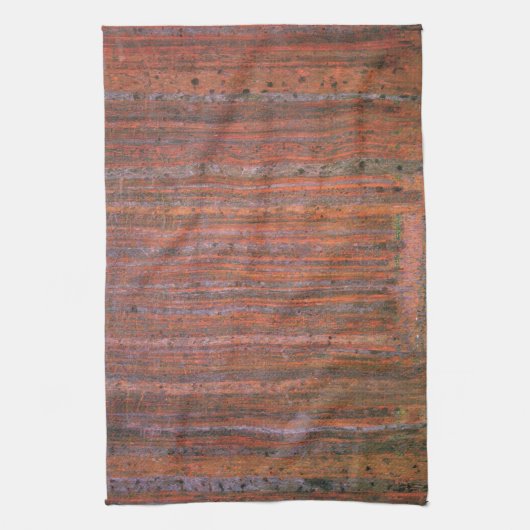 Gustav Klimt Fir Forest Tannenwald Red Trees Theedoek (Verticaal)