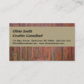 Gustav Klimt Fir Forest Tannenwald Red Trees Visitekaartje (Voorkant)