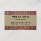 Gustav Klimt Fir Forest Tannenwald Red Trees Visitekaartje (Achterkant)