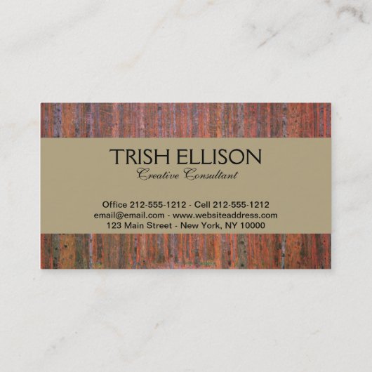 Gustav Klimt Fir Forest Tannenwald Red Trees Visitekaartje (Achterkant)