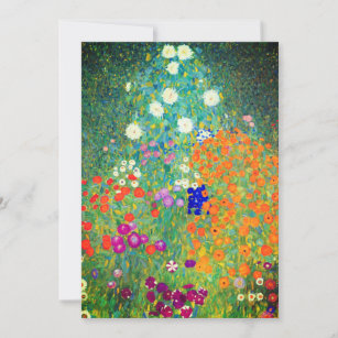 Gustav Klimt Flower Garden Aankondiging