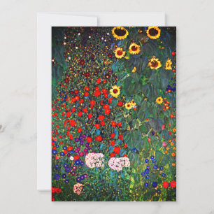 Gustav Klimt Flower Garden Aankondiging