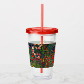 Gustav Klimt Flower Garden Acryl Drinkbeker (Rechts)
