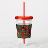 Gustav Klimt Flower Garden Acryl Drinkbeker (Voorkant)