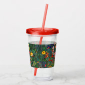Gustav Klimt Flower Garden Acryl Drinkbeker (Achterkant)