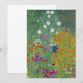 Gustav Klimt Flower Garden  Art (Voorkant / Achterkant)
