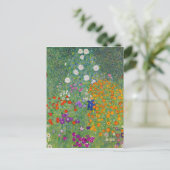 Gustav Klimt Flower Garden  Art Briefkaart (Staand voorkant)