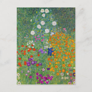 Gustav Klimt Flower Garden  Art Briefkaart