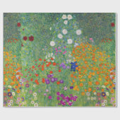 Gustav Klimt Flower Garden  Art Cadeaupapier (Vlak)