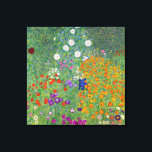 Gustav Klimt Flower Garden  Art Canvas Afdruk<br><div class="desc">Gustav Klimt Flower Garden  Art Nouveau Painting 1907 Fine Art Painting</div>