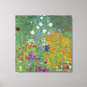 Gustav Klimt Flower Garden  Art Canvas Afdruk (Voorkant)