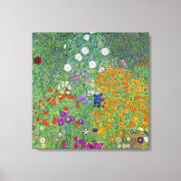 Gustav Klimt Flower Garden Art