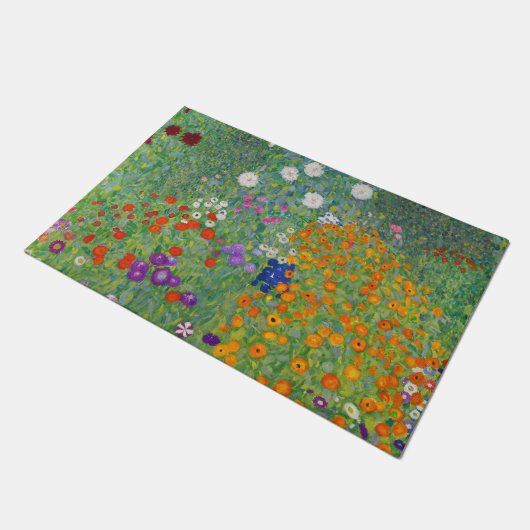 Gustav Klimt Flower Garden Art Deurmat (Schuin)