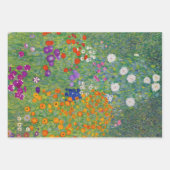 Gustav Klimt Flower Garden  Art Inpakpapier Vel (Voorkant 3)
