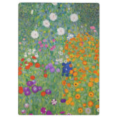 Gustav Klimt Flower Garden  Art Klembord (Achterkant)