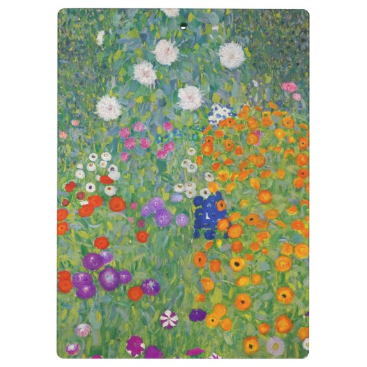Gustav Klimt Flower Garden  Art Klembord (Achterkant)