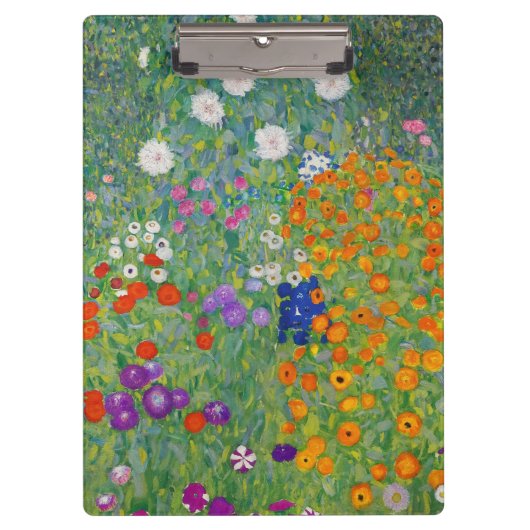 Gustav Klimt Flower Garden  Art Klembord (Voorkant)