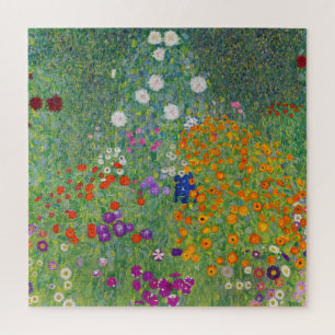 Gustav Klimt Flower Garden  Art Legpuzzel