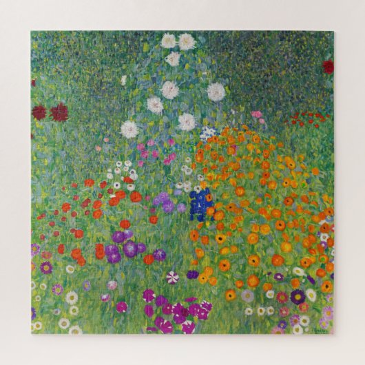 Gustav Klimt Flower Garden  Art Legpuzzel (Verticaal)