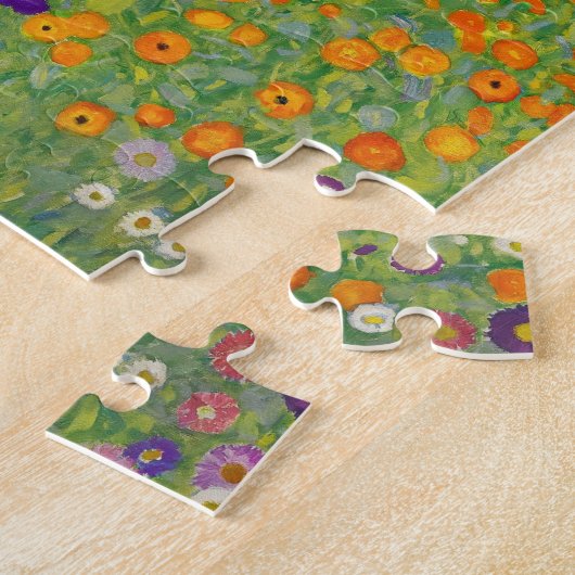Gustav Klimt Flower Garden Art Legpuzzel (Zijkant)