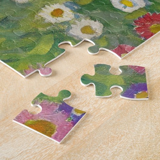 Gustav Klimt Flower Garden  Art Legpuzzel (Zijkant)