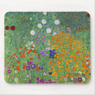 Gustav Klimt Flower Garden Art Muismat