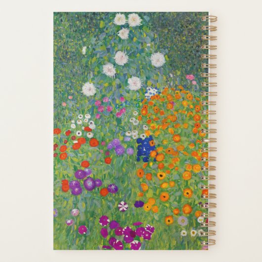 Gustav Klimt Flower Garden Art Planner (Achterkant)