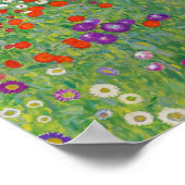 Gustav Klimt Flower Garden  Art Poster (Hoek)