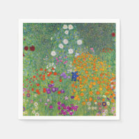 Gustav Klimt Flower Garden Art