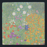 Gustav Klimt Flower Garden  Art Stenen Onderzetter<br><div class="desc">Gustav Klimt Flower Garden  Art Nouveau Painting 1907 Fine Art Painting</div>