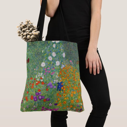 Gustav Klimt Flower Garden Art Tote Bag (Dichtbij)
