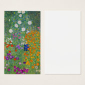 Gustav Klimt Flower Garden Art Visitekaartje (Voorkant /achterkant)