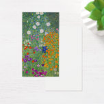 Gustav Klimt Flower Garden  Art Visitekaartje<br><div class="desc">Gustav Klimt Flower Garden  Art Nouveau Painting 1907 Fine Art Painting</div>