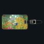 Gustav Klimt Flower Garden Bagagelabel<br><div class="desc">Gustav Klimt Flower Garden bagagelabel. Olieverf op canvas vanaf 1907. Flower Garden is een van de beroemdste landschapsschilderijen van Klimt. De zomerkleuren barstten in dit werk uit met een prachtige mix van oranje, rode, paarse, blauwe, roze en witte bloesems. Een groot geschenk voor fans van Gustav Klimt, een nieuwe kunstgenoot,...</div>