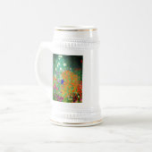 Gustav Klimt Flower Garden Bierpul (Voorkant links)