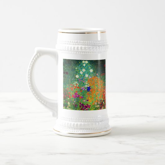 Gustav Klimt Flower Garden Bierpul (Links)