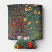 Gustav Klimt Flower Garden Blikjeskoeler (Achterkant)