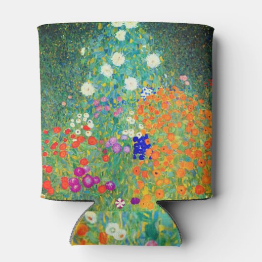 Gustav Klimt Flower Garden Blikjeskoeler (Achterkant)