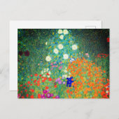 Gustav Klimt Flower Garden Briefkaart (Voorkant / Achterkant)